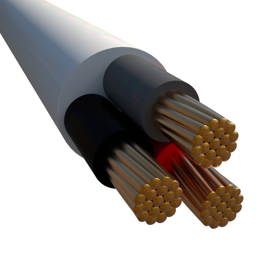 Unarmored, Flexible multicore XLPE insulation, PVC sheathed