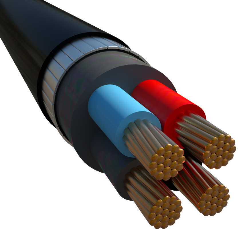 Multicore FSWA Armored, PVC insulated, PVC sheathed