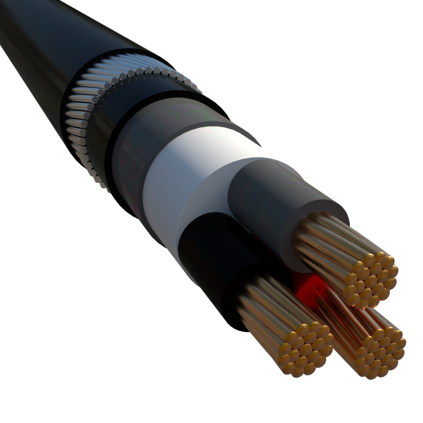 Multicore XLPE insulated, LEAD sheathed, Armored, PVC outer sheath