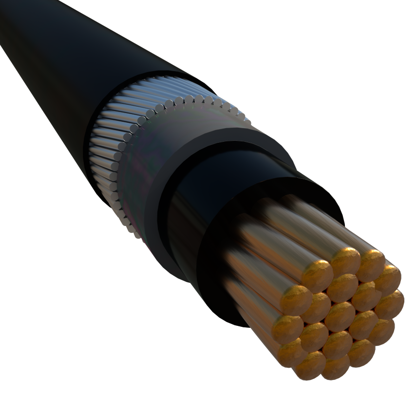 Fire retardant, Single core AWA Armored, XLPE insulated, PVC sheathed