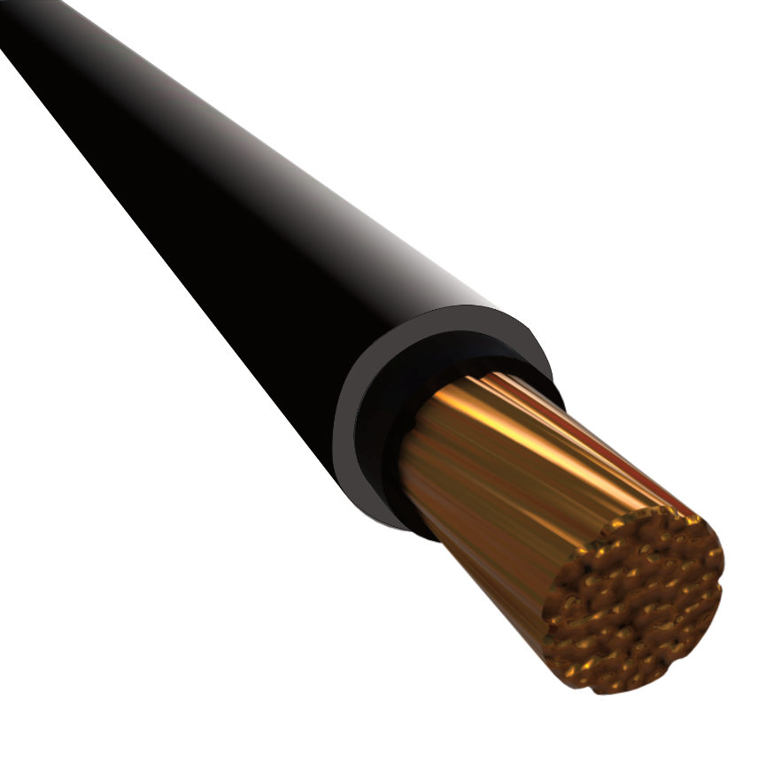 Flexible single core high temperature PVC insulation, PVC sheathed